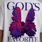 Blik “God’s Favorite Mistake” T-Shirt – White | 240 GSM Relaxed Fit